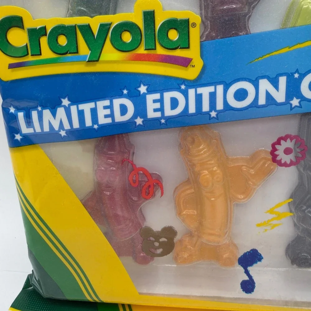 Crayola Limited Edition Shaped Crayons 8 Retired Colors Dandelion Magic Mint NEW